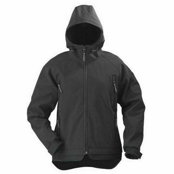 SVANEKE softshell/nylon kabát fekete