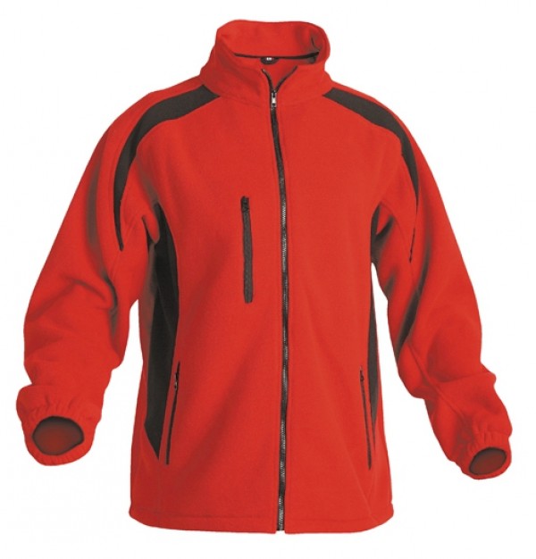 TENREC polár kabát piros/fekete