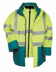 MARIANIS HV téli kabát sárga/zöld