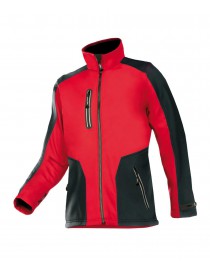 TORREON softshell kabát piros/fekete