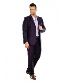 Slim fit Öltöny sötétkék