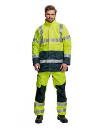 BIROAD kabát HV sárga/sötétkék