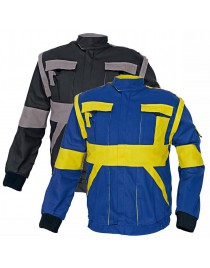 MAX kabát 260 g/m2 kék/sárga
