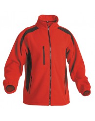 TENREC polár kabát piros/fekete