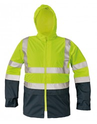 EPPING kabát fényvisszave sárga/navy